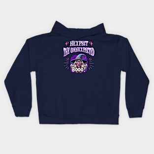 Hexpect The Unhexpected - Witch Quote Kids Hoodie